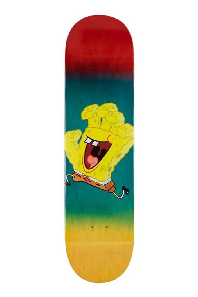 spongebob sponge bob square pants santa cruz skateboards skateboard deck krabby patty captain release date info photos price 