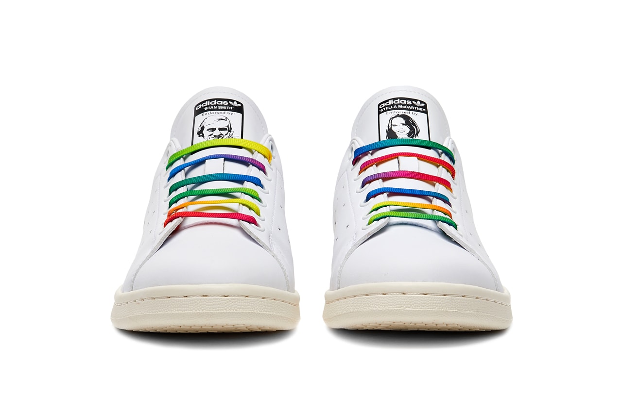 Stella McCartney adidas Stan Smith Sneaker Spring/Summer 2020 Rainbow Laces Portrait december 2 2019 release date info vegan vegetarian
