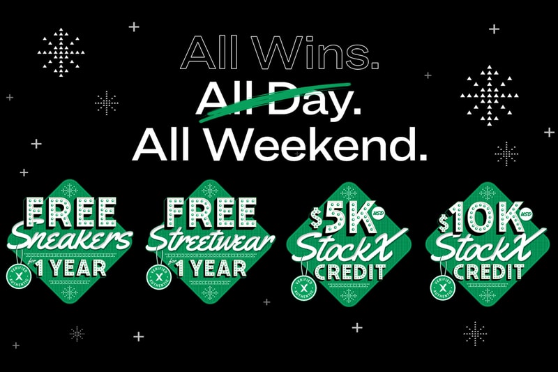 StockX Black Friday 2019 Giveaway Promotion sales thanksgiving sneakers free sneakers for a year free streetwear for a year gift cards prizes black friday deals limited time