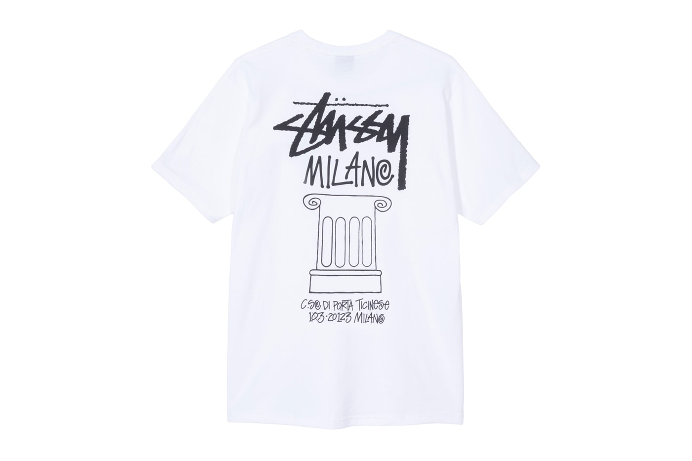 Stussy Milano Open New Chapter Store physical brick and mortar W PA design deconstructed space California Slam Jam Socialism Italy streetwear clothing boutique interior architecture