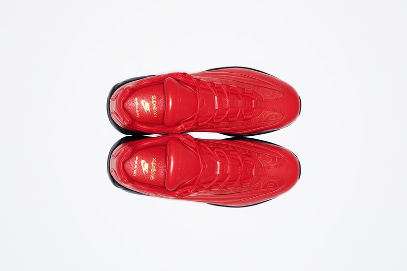 Supreme x Nike Air Max 95 Lux Info octavian lookbooks made in Italy Italian made leather shoes kicks sneakers footwear Supreme new york 