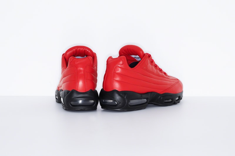 Supreme x Nike Air Max 95 Lux Info octavian lookbooks made in Italy Italian made leather shoes kicks sneakers footwear Supreme new york 