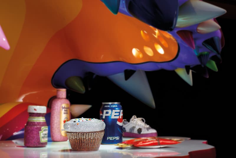 Takashi Murakami Pharrell Williams 'The Simple Things' Mr. DOB Pepsi Cola Cupcake Heinz Tomato Ketchup Trojan Magnum Condom Dorito Chips Billionaire Boys Club Sneaker Johnson's Baby Lotion