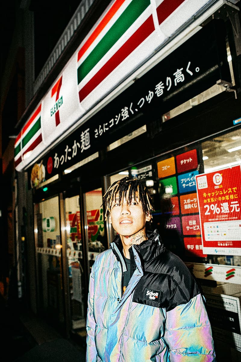 TEALER x Schott NYC Fall/Winter 2019 Collection Coats Jackets Puffers Warm Padded Trousers Reflective 3M Bright Iridescent Paris Streetwear lookbooks