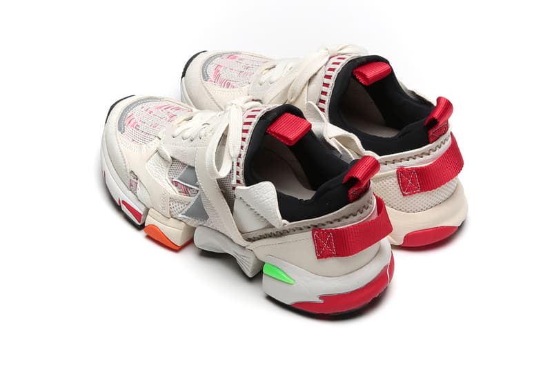 The Salvages 'Deconstructivism' Manifesto Sneaker Green Orange Pops Neon deconstructed