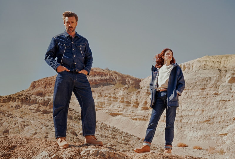 Timberland Lee 2019 Capsule Western heritage fall winter 2019 indigo denim christopher raeburn horses collection lookbook jackets outerwear waterproof six inch boot vibram footwear