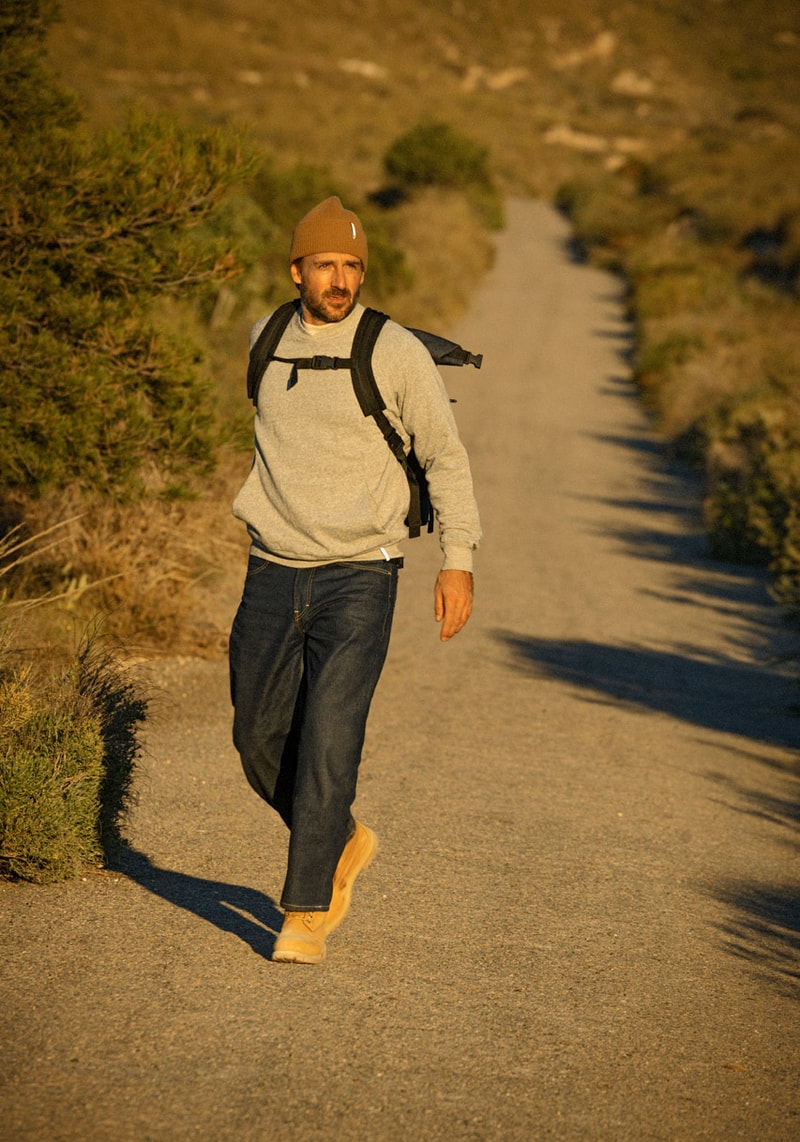 Timberland Lee 2019 Capsule Western heritage fall winter 2019 indigo denim christopher raeburn horses collection lookbook jackets outerwear waterproof six inch boot vibram footwear