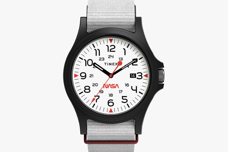 NASA x Timex Navi XL Watch Release 41mm Fabric Strap Blue White