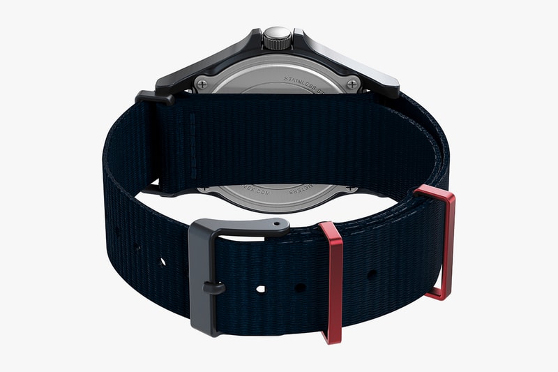 NASA x Timex Navi XL Watch Release 41mm Fabric Strap Blue White 