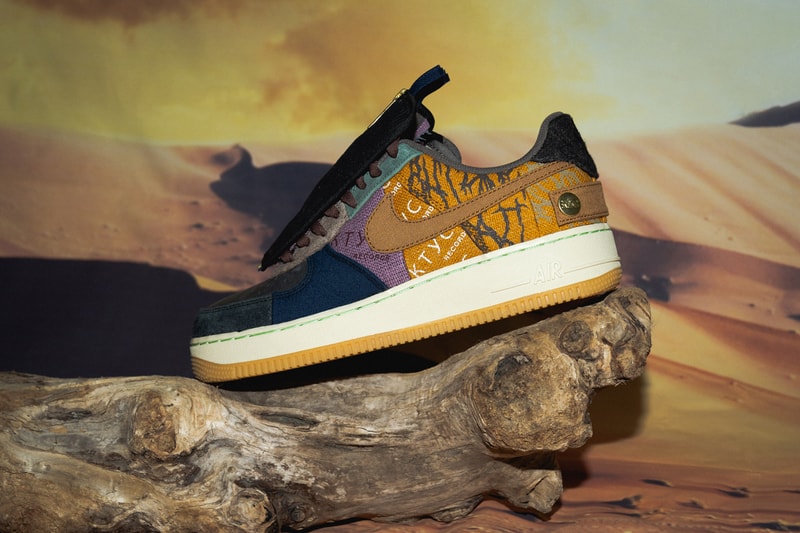 travis scott nike air force 1 cactus jack cn2405 900 closer look release date info photos price la flame sneaker collaboration model detail authentic
