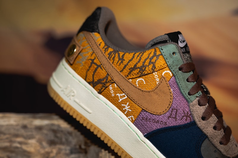 travis scott nike air force 1 cactus jack cn2405 900 closer look release date info photos price la flame sneaker collaboration model detail authentic