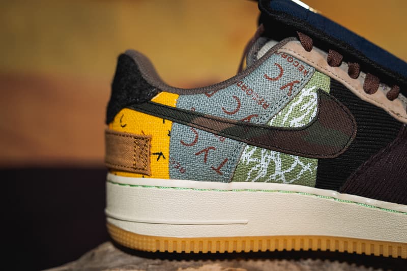 travis scott nike air force 1 cactus jack cn2405 900 closer look release date info photos price la flame sneaker collaboration model detail authentic