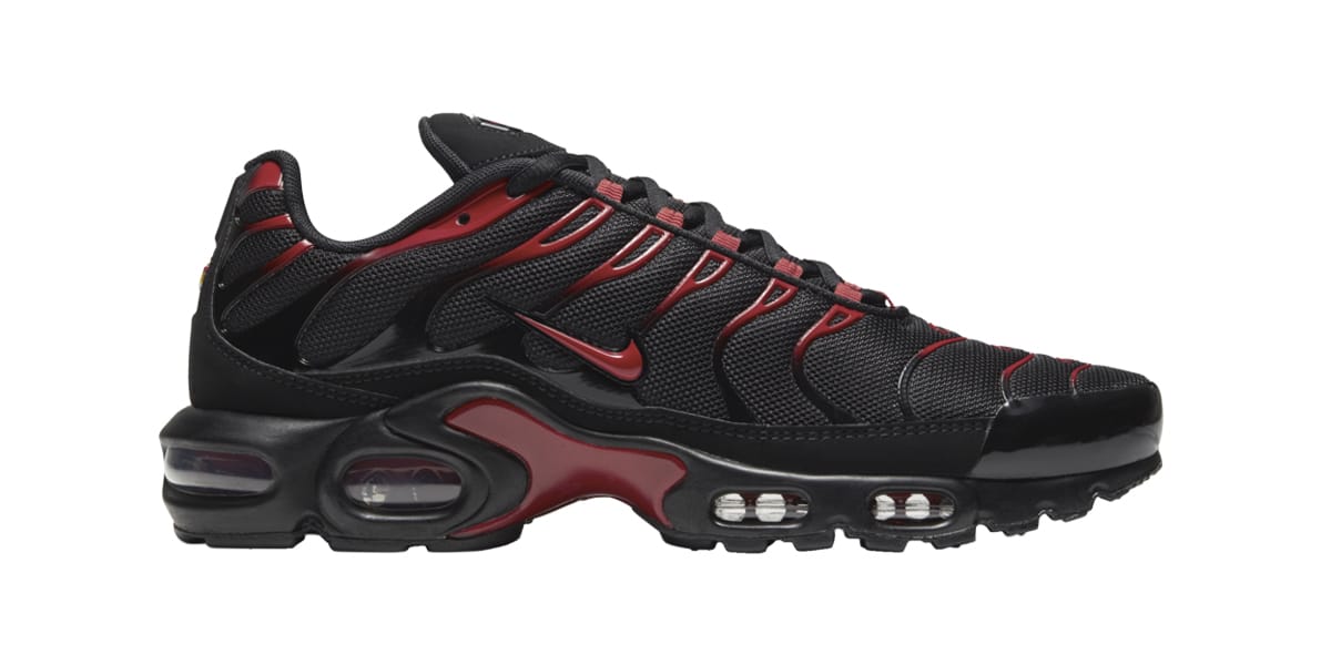 nike tns red and black