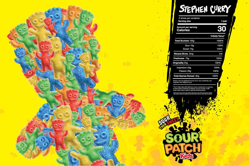 steph stephen curry 7 ua under armour sour patch kids green red orange release date info photos price peach candy