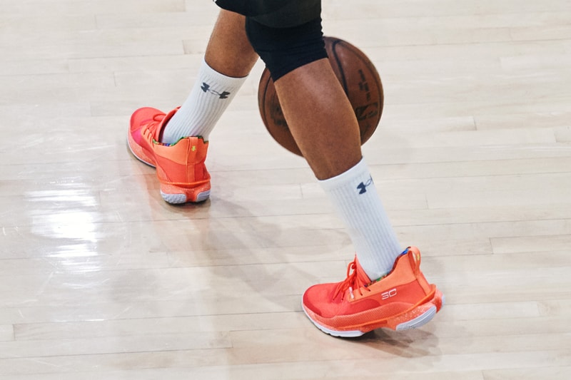 steph stephen curry 7 ua under armour sour patch kids green red orange release date info photos price peach candy