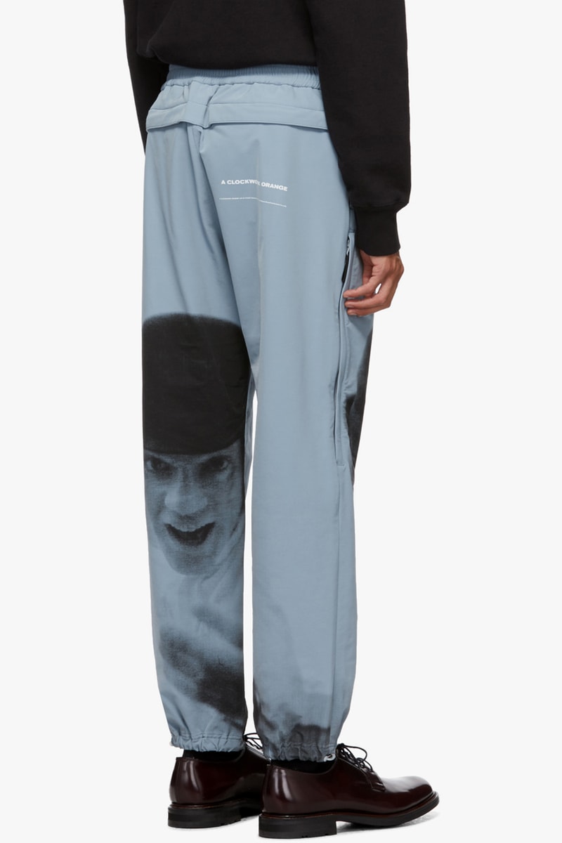 undercover a clockwork orange blue alex print coat lounge pants poplin graphic print 