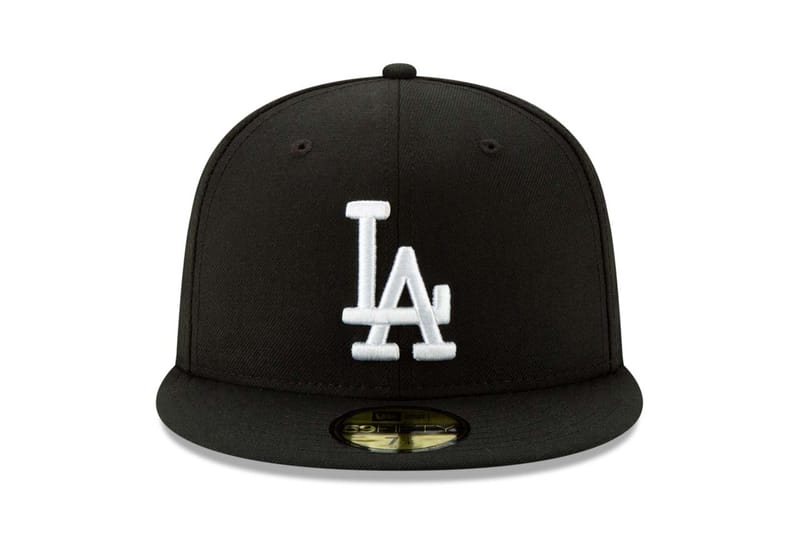 new era dodgers hat black