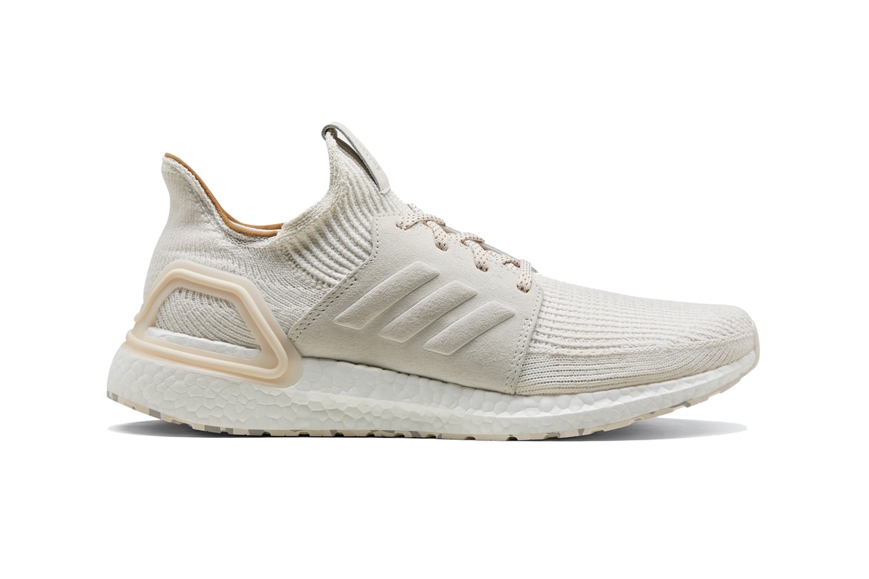 adidas ultraboost 2019 universal works prairie sand cumin winter white Eg5185 Eg5188 bone glacier grey release date info photos price collaboration sneakers running