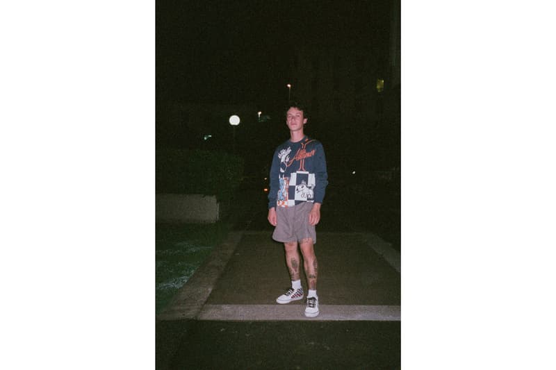 Alltimers x Vans Holiday 2019 Collection Sk8-Mid Pro LTD Cartoon Caricatures Blue Dragon Dog Martini Glass Checkerboard Jacquard Sweater Knit T-shirt Beanie Yellow Orange White Black