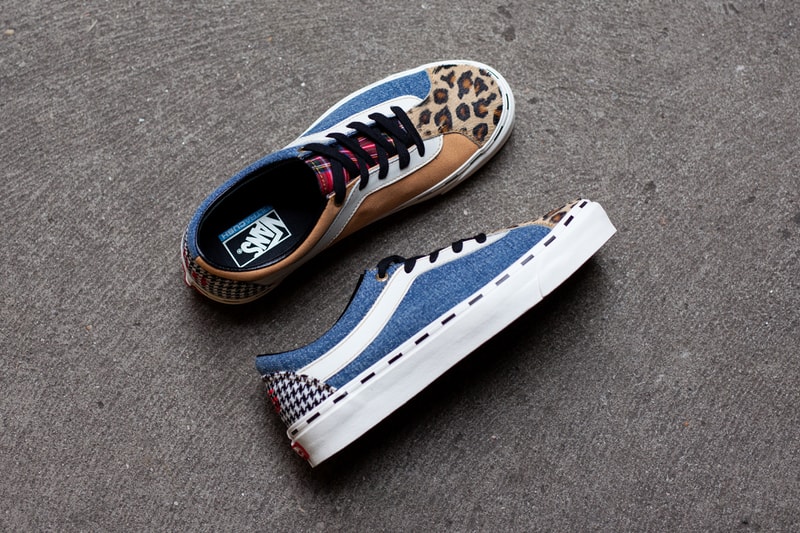 vans bender bold ni patchwork denim marshmallow plaid leopard VN0A3WLPT7Y1 release date info photos price houndstooth tartan red blue tan orange white black