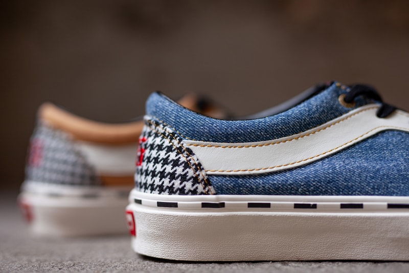 vans bender bold ni patchwork denim marshmallow plaid leopard VN0A3WLPT7Y1 release date info photos price houndstooth tartan red blue tan orange white black