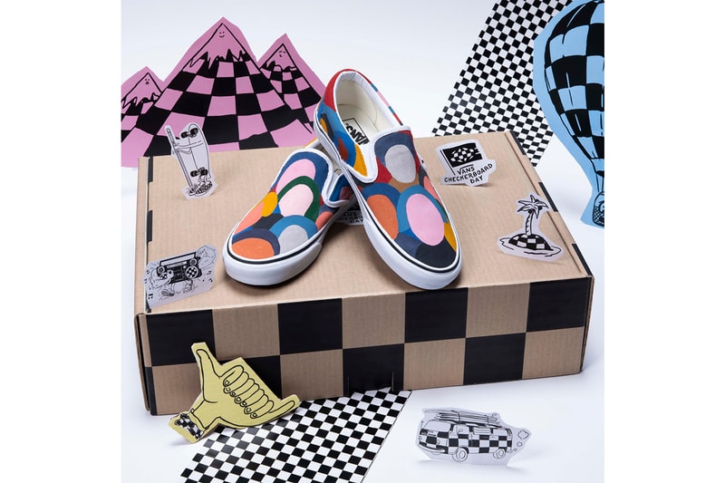 Vans eBay Global Ambassador Charity Auction Christian Hosoi Geoff McFetridge Kim Jaekyung Brighton Zeuner Steve Van Doren Classic Slip-Ons Old Skool III Backpack 