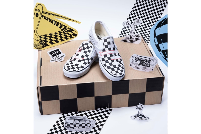 Vans eBay Global Ambassador Charity Auction Christian Hosoi Geoff McFetridge Kim Jaekyung Brighton Zeuner Steve Van Doren Classic Slip-Ons Old Skool III Backpack 
