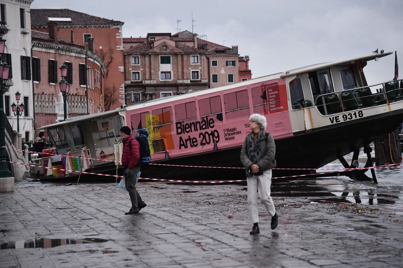 Venice Biennale 2019 Venice Italy Floods Acqua Alta water climate change exhibition mayor state emergency saint marks basilica luigi brugnaro water damage