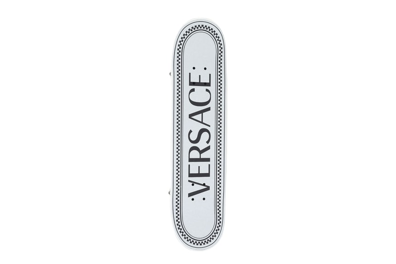 Versace Printed Skateboard Release Info Buy White Black 