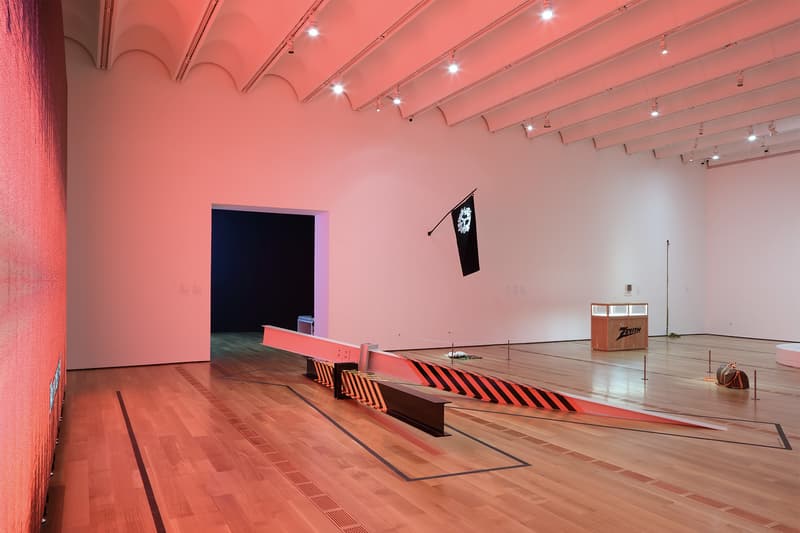 Virgil Abloh "Figures of Speech" Atlanta Exhibition Recap images inside look high museum of art FOS louis vuitton nike collaborations paintings artworks sculptures installations off-white