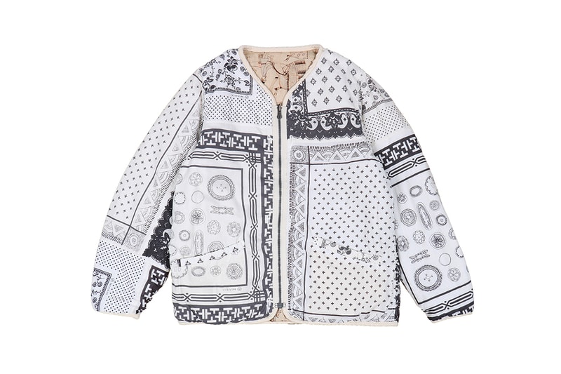 visvim Iris Liner Jacket reversible original bandana patchwork native american swiss riri zipper hiroki nakamura japanese fall winter 2019 collection outerwear down insulated lining 