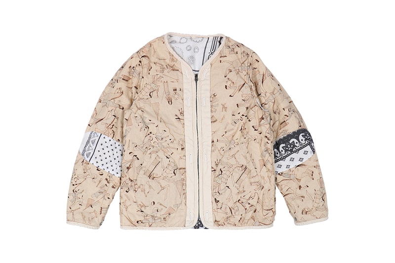 visvim Iris Liner Jacket reversible original bandana patchwork native american swiss riri zipper hiroki nakamura japanese fall winter 2019 collection outerwear down insulated lining 
