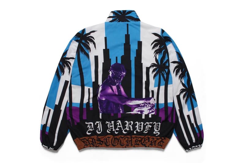 DJ Harvey WACKO MARIA DJ Legend 2019 Capsule Collection music tour japan paradise tokyo hankyu menswear isetan shinjuku 30th anniversary mirror ball logo track pants double leather