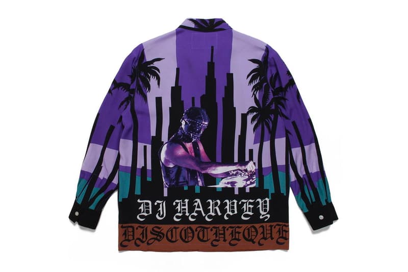 DJ Harvey WACKO MARIA DJ Legend 2019 Capsule Collection music tour japan paradise tokyo hankyu menswear isetan shinjuku 30th anniversary mirror ball logo track pants double leather