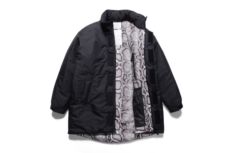 Wild Things Wacko Maria Monster Parka primaloft snakeskin leopard insulation padded down waterproof shell outerwear jackets fall winter 2019 collaborations