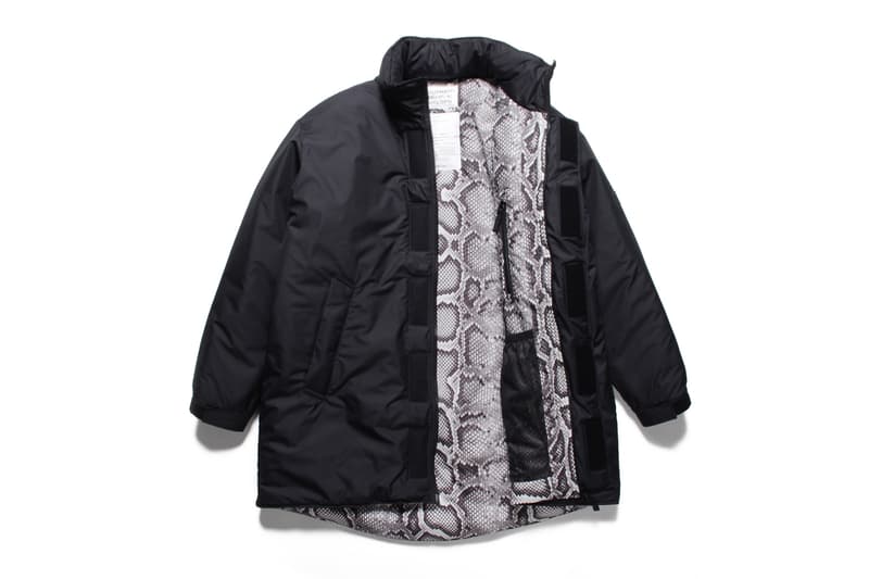 Wild Things Wacko Maria Monster Parka primaloft snakeskin leopard insulation padded down waterproof shell outerwear jackets fall winter 2019 collaborations