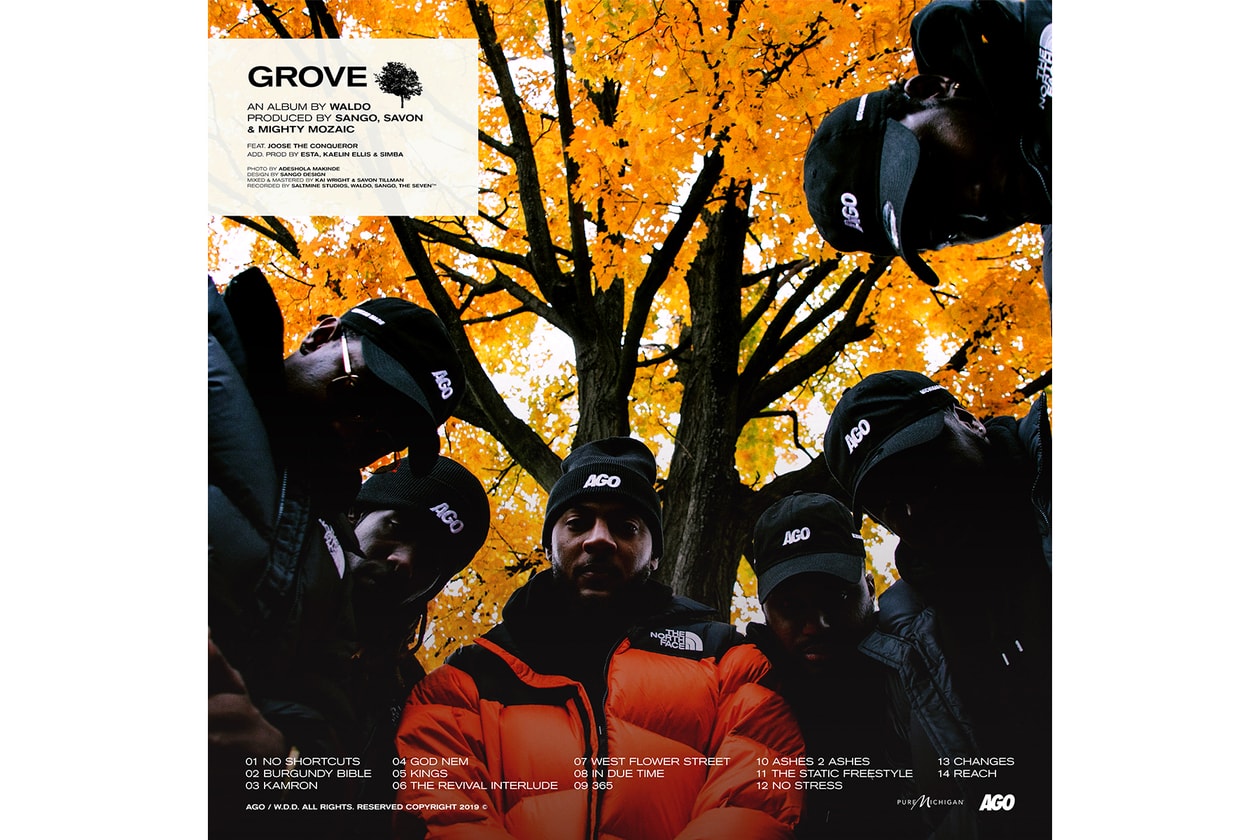 Waldo 'Grove' Album Premiere & Interview hip-hop rap midwest grand rapids sango savon joose the conqueror AGO music spotify apple music listen now 