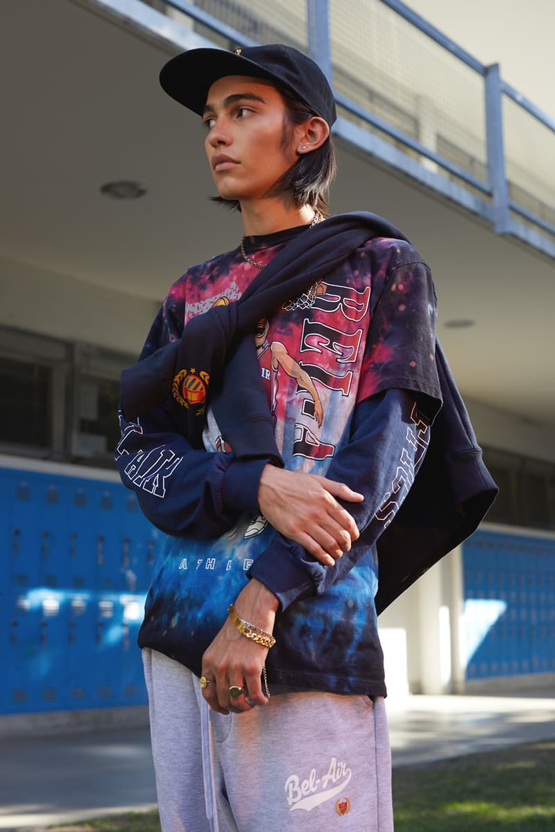 will smith bel air athletics apparel collection fresh prince fashion brand second drop westbrook inc holding company mp varsity jacket belair skipper jacket basketball football graphic t shirts tie dye