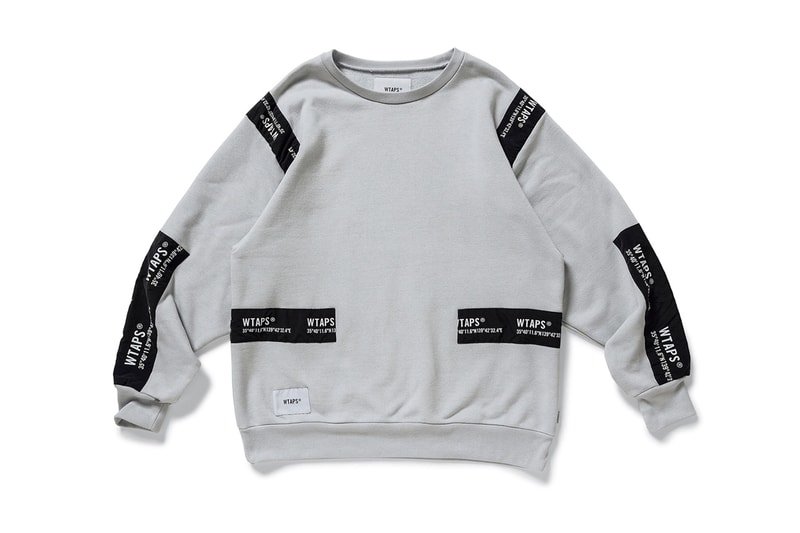 WTAPS Banner Sweatshirts black orange grey crewnecks patches nylon branding shibuya tokyo atelier tetsu nishiyama fall winter 2019 mil spec copo layers essentials streetwear japanese