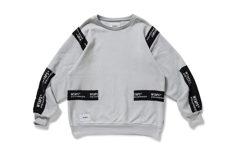 WTAPS Banner Sweatshirts black orange grey crewnecks patches nylon branding shibuya tokyo atelier tetsu nishiyama fall winter 2019 mil spec copo layers essentials streetwear japanese