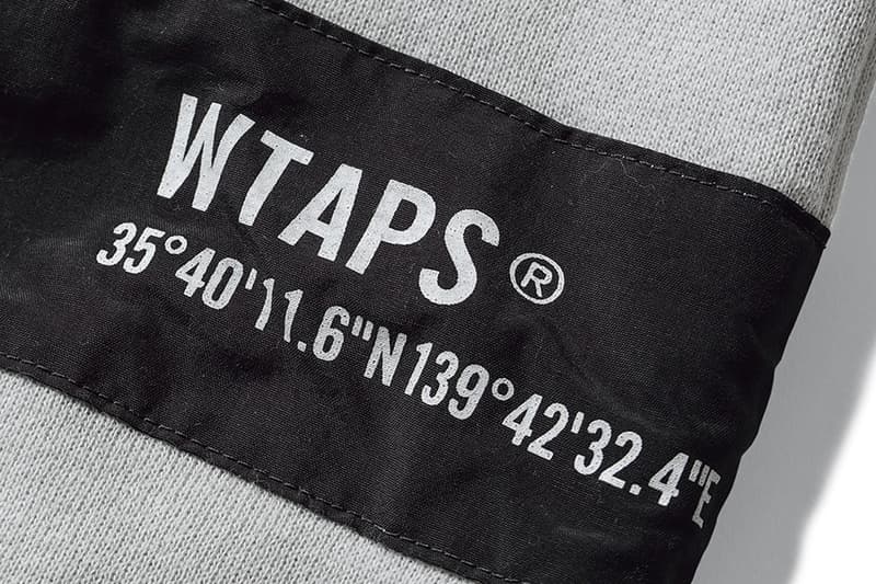 WTAPS Banner Sweatshirts black orange grey crewnecks patches nylon branding shibuya tokyo atelier tetsu nishiyama fall winter 2019 mil spec copo layers essentials streetwear japanese