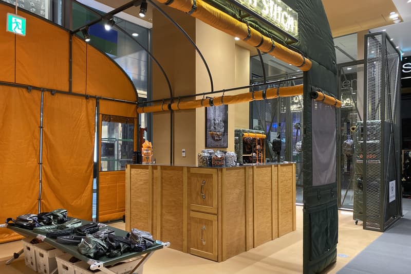 PORTER EXCHANGE Store Opening new shibuya PARCO yoshida and co head porter tanker bags accessories retail spaces brick and mortar made in japan stores Winning Boxing gloves