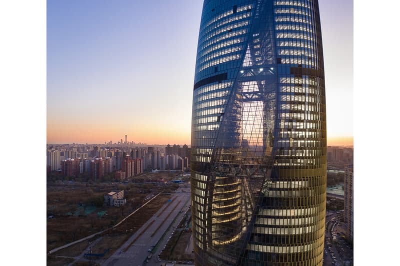 Zaha Hadid Architects Leeza SOHO Opening world's tallest atrium beijing buildings architecture pictures gallery LEED Gold certification 45-story sustainability environment pas de deux