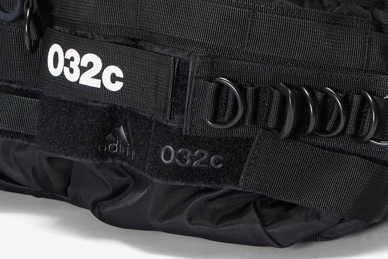 032c adidas originals consortium Multi Functional Backpack weekend duffle bag d ring belt pouch sac carrying solutions publication berlin accessories water resistant nylon ballistic