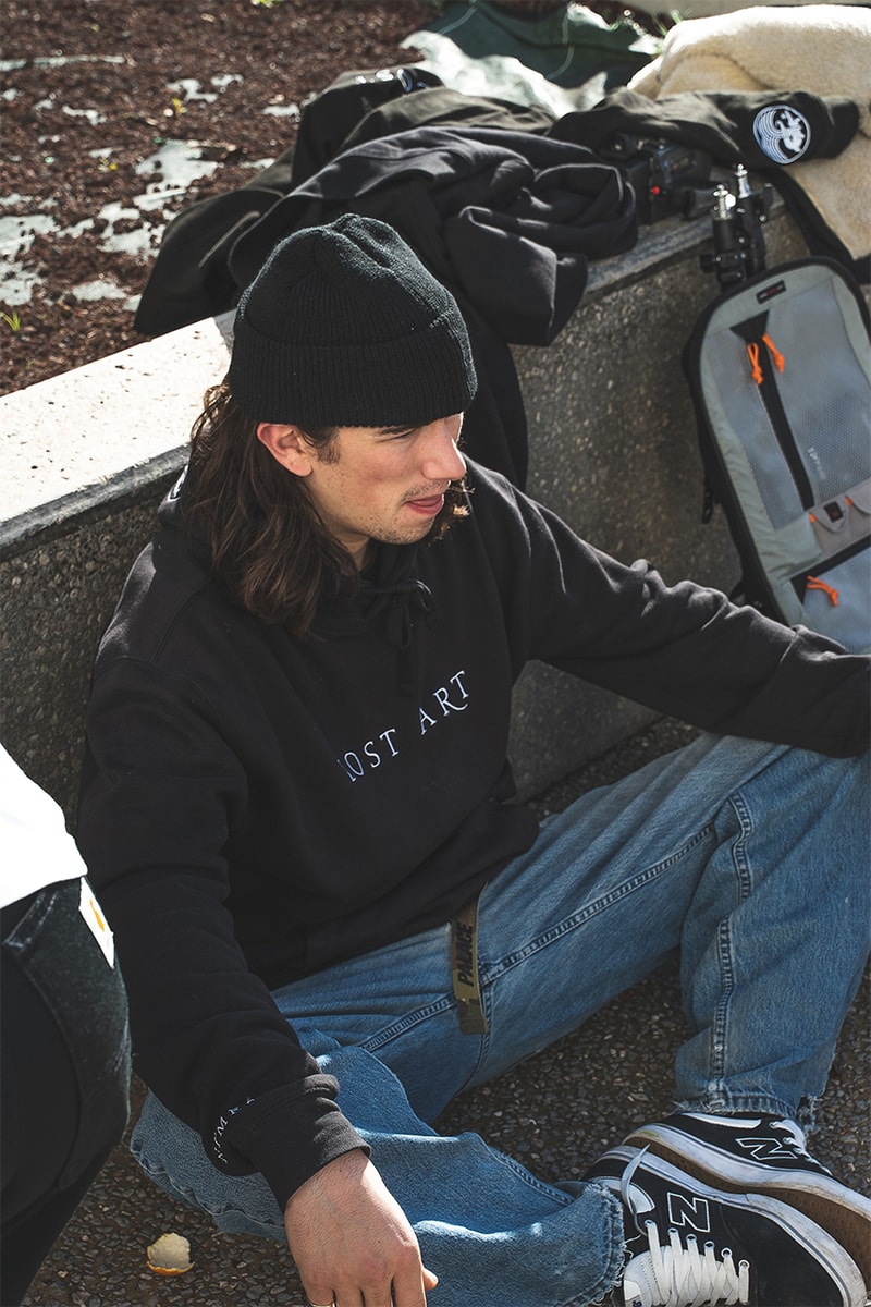 Lost Art Winter 2019 Collection Lookbook Release Information Liverpool United Kingdom Skateboarding Brand Geoff Rowley Blind Skateboards Southern French City Nimes United Colours banner Rob Mathieson Charlie Birch Matlock Bennett-Jones Vaughan Jones Arthur Derrien Dave Mackey