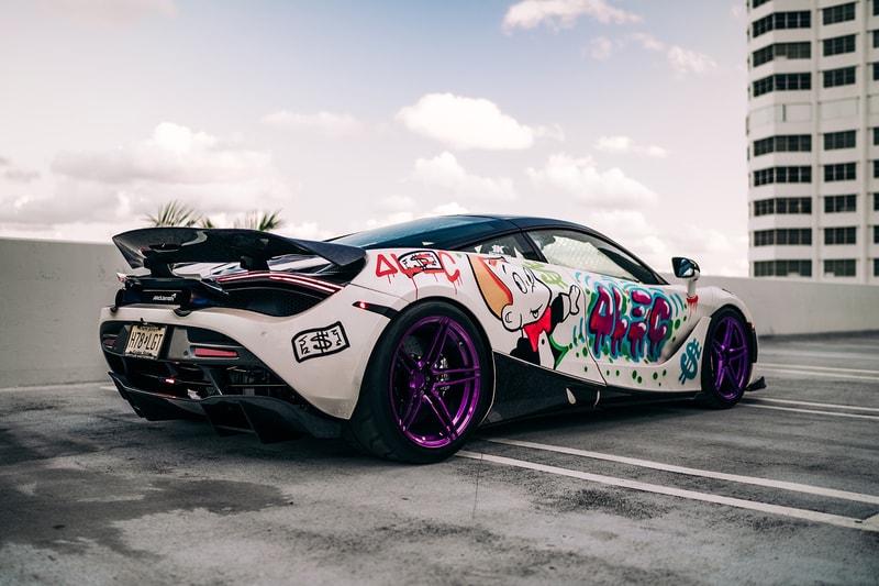 Alec Monopoly x 1016 Industries McLaren 720s Info  art basel Miami cars supercars hypercars speed luxury graffiti artwork streetart   