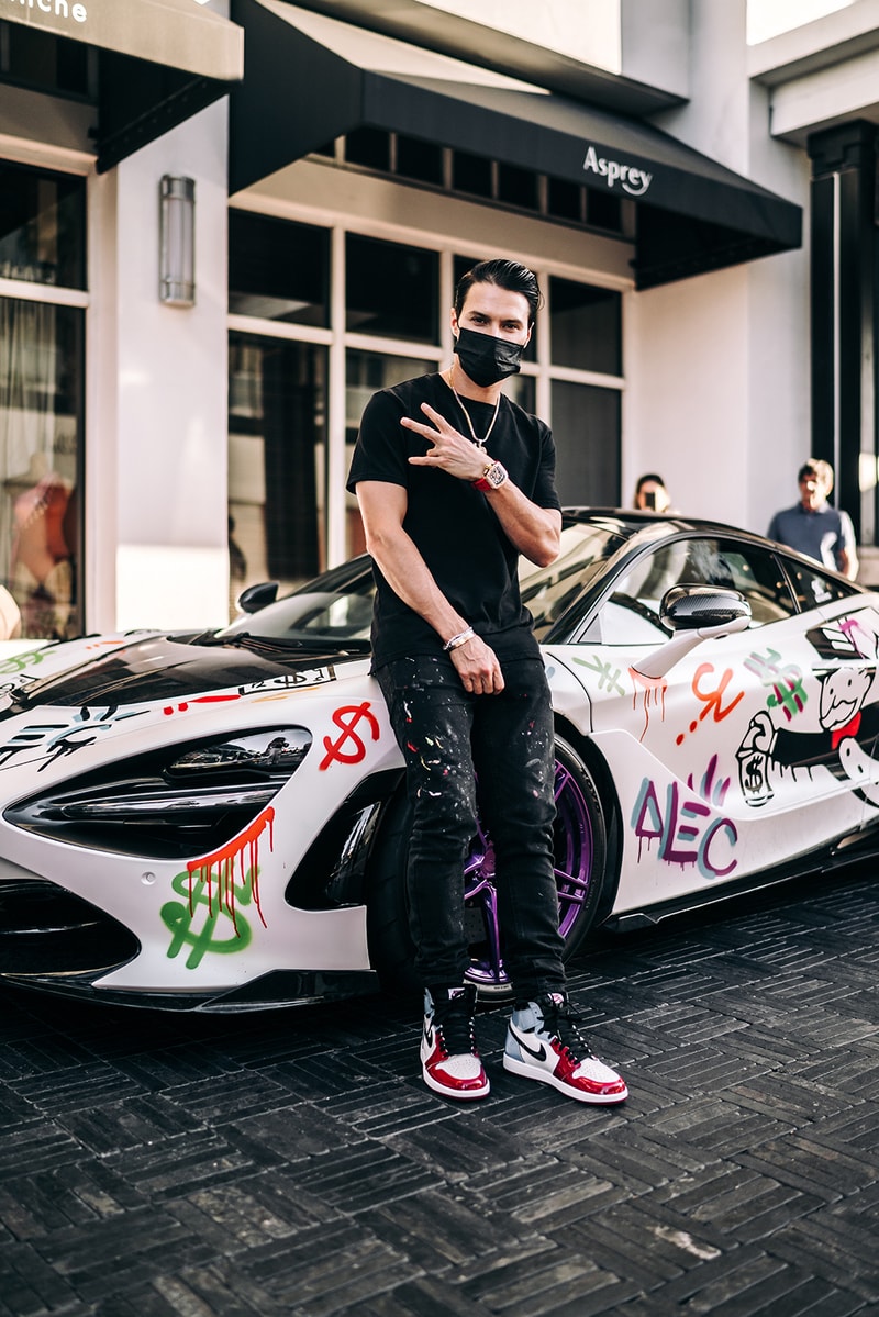 Alec Monopoly x 1016 Industries McLaren 720s Info  art basel Miami cars supercars hypercars speed luxury graffiti artwork streetart   