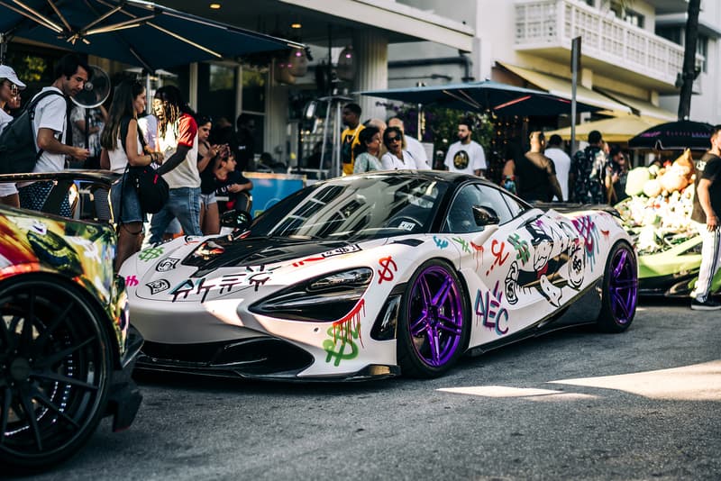 Alec Monopoly x 1016 Industries McLaren 720s Info art basel Miami cars supercars hypercars speed luxury graffiti artwork streetart