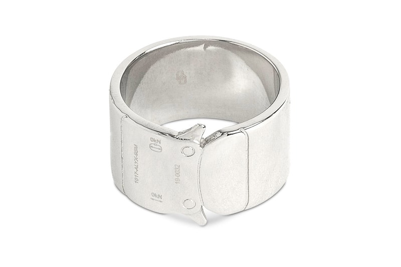 1017 ALYX 9SM Buckle Ring Release Info Buy Silver Matthew M Williams Rollercoaster