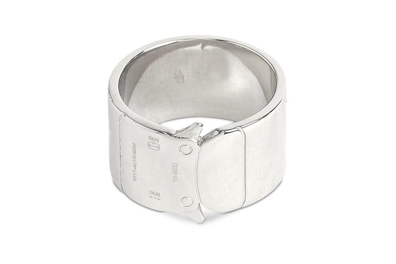 1017 ALYX 9SM Buckle Ring Release Info Buy Silver Matthew M Williams Rollercoaster
